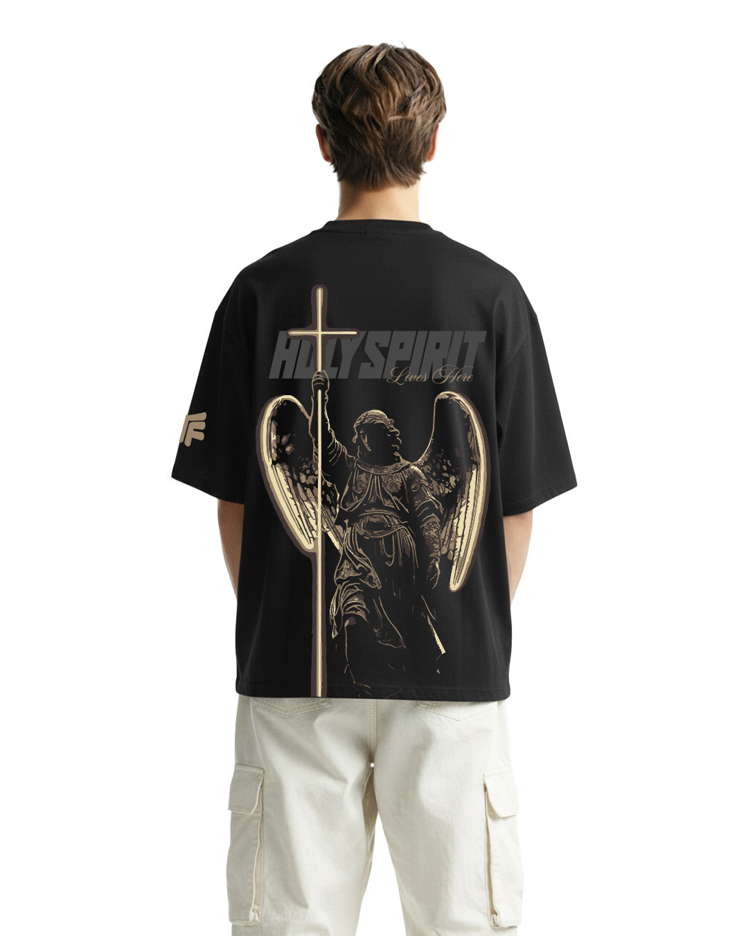 UrbanDrip Holy Spirit Oversized Graphic T-Shirt | Premium Cotton Streetwear Tee
