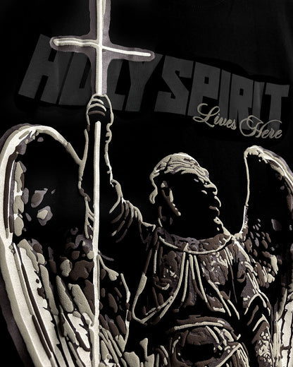 UrbanDrip Holy Spirit Oversized Graphic T-Shirt | Premium Cotton Streetwear Tee