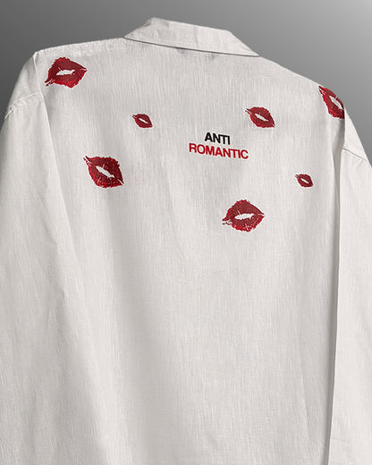 UrbanDrip Men's Oversized White Graphic Shirt | Premium Minimal Streetwear