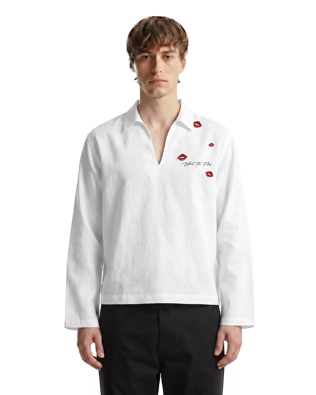 UrbanDrip Men's Oversized White Graphic Shirt | Premium Minimal Streetwear