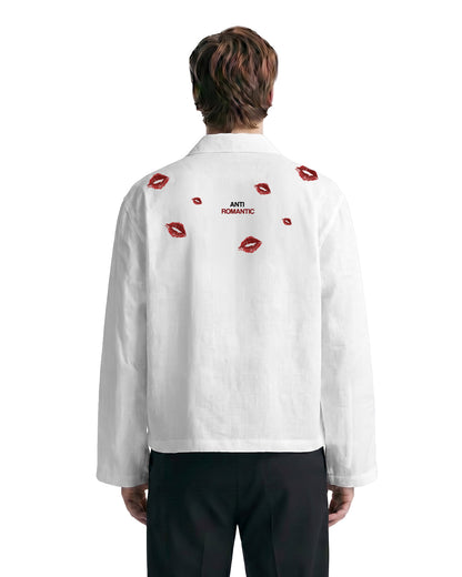 UrbanDrip Men's Oversized White Graphic Shirt | Premium Minimal Streetwear