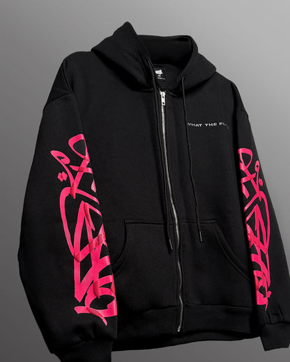 UrbanDrip Men's Black Oversized Graphic Hoodie | Premium Streetwear Hoodie