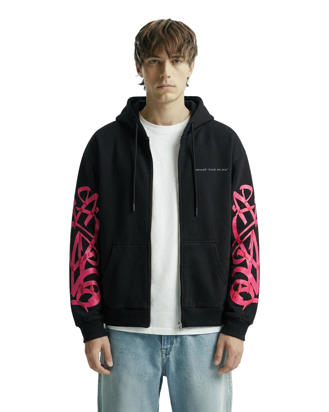 UrbanDrip Men's Black Oversized Graphic Hoodie | Premium Streetwear Hoodie