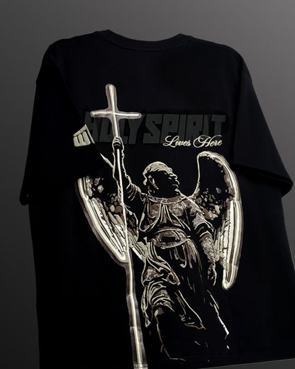 UrbanDrip Holy Spirit Oversized Graphic T-Shirt | Premium Cotton Streetwear Tee