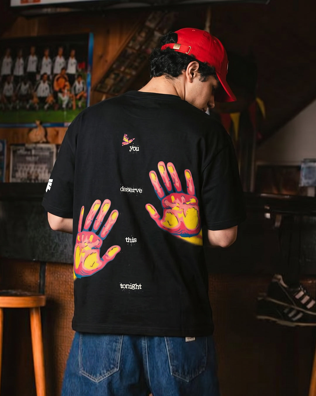 UrbanDrip You Deserve This Tonight Oversized Graphic T-Shirt | Premium Cotton Streetwear Tee