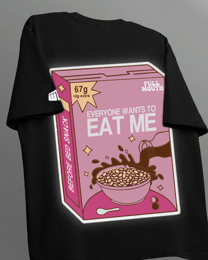 UrbanDrip Midnight Snack Oversized Graphic T-Shirt | Premium Cotton Streetwear Tee