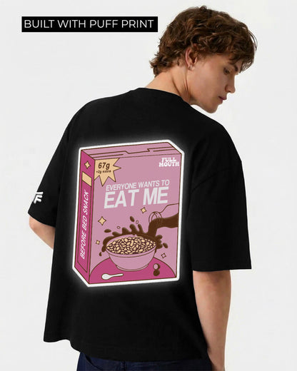 UrbanDrip Midnight Snack Oversized Graphic T-Shirt | Premium Cotton Streetwear Tee
