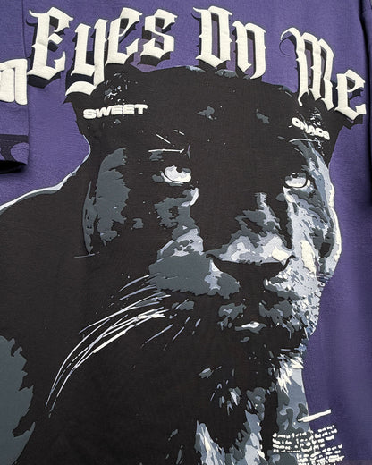 UrbanDrip Eyes On Me Panther Oversized Graphic T-Shirt | Premium Cotton Streetwear Tee
