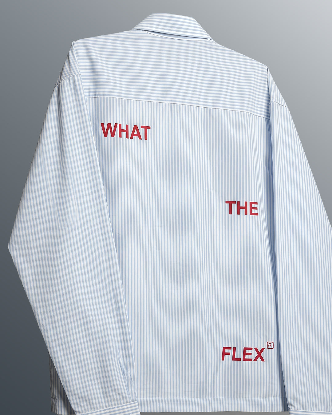 UrbanDrip Men's Oversized Blue Pinstripe Cotton Shirt | Premium Streetwear