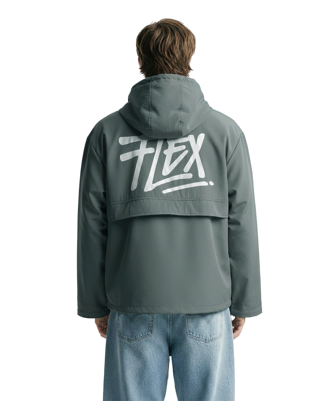 UrbanDrip Olive Green Oversized Hooded Jacket | Premium Streetwear Windbreaker
