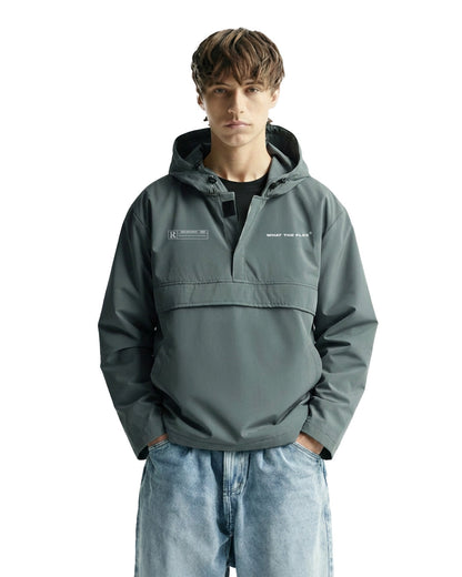 UrbanDrip Olive Green Oversized Hooded Jacket | Premium Streetwear Windbreaker