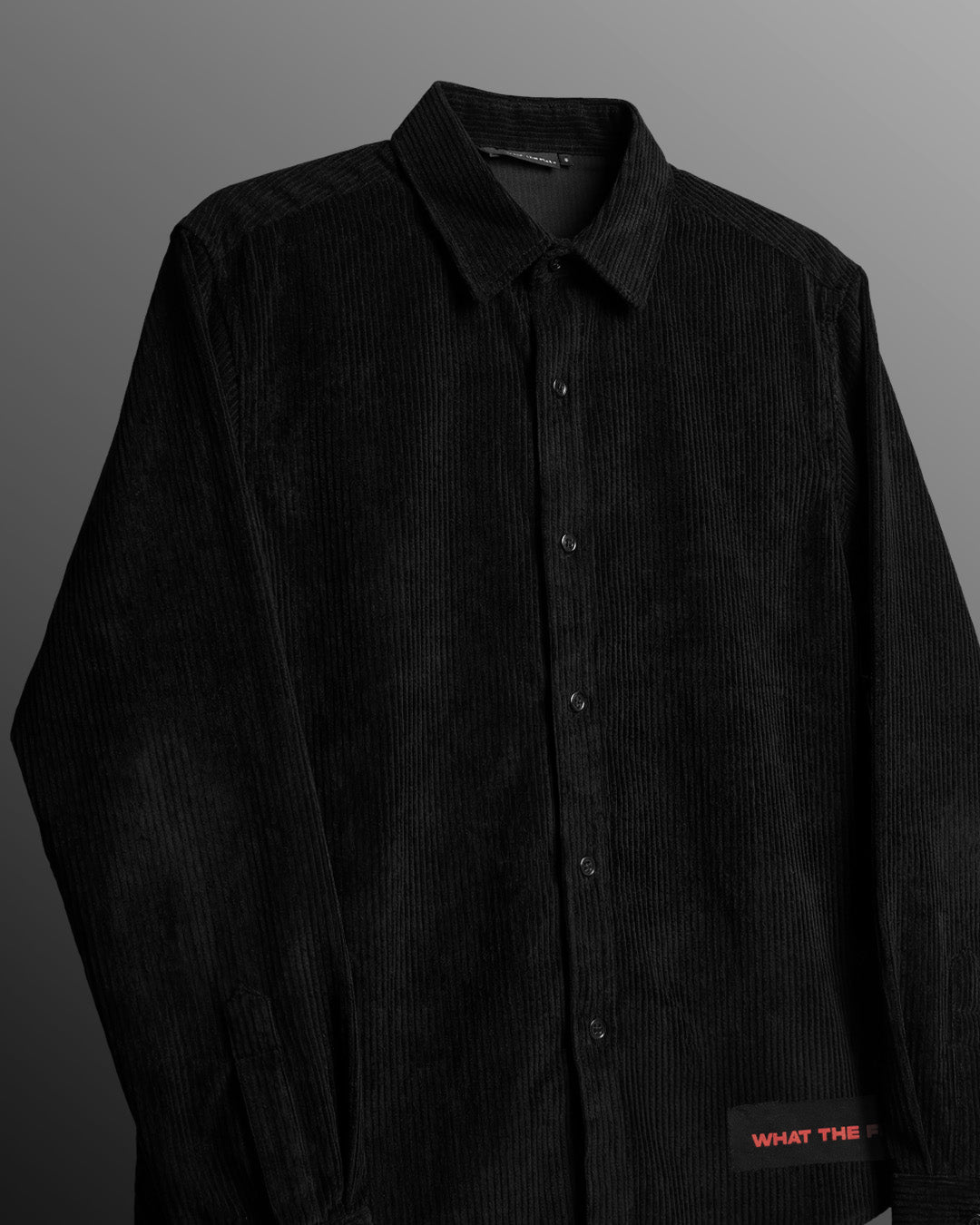 UrbanDrip Men's Oversized Black Textured Graphic Shirt | Premium Streetwear