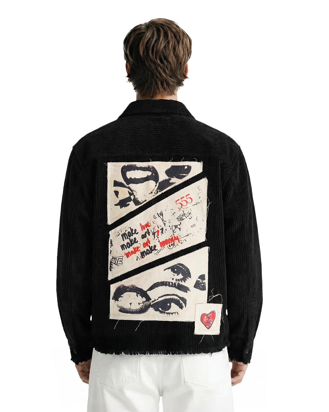 UrbanDrip Men's Oversized Black Textured Graphic Shirt | Premium Streetwear