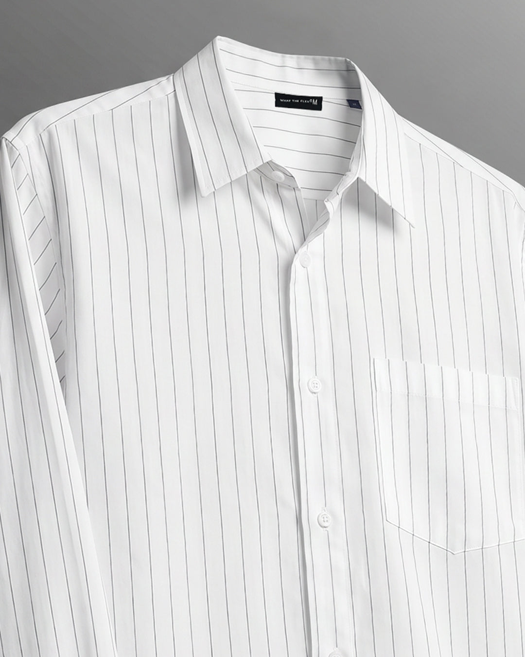 UrbanDrip Men's Oversized Japanese Graphic Pinstripe Shirt | Premium Streetwear