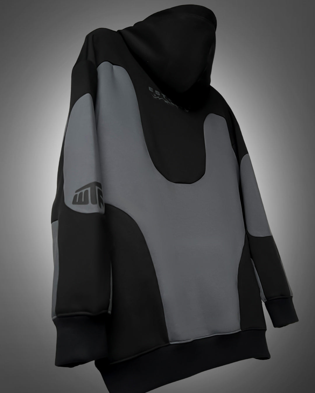 UrbanDrip Shadow Panel Oversized Hoodie | Premium Heavyweight Streetwear Hoodie