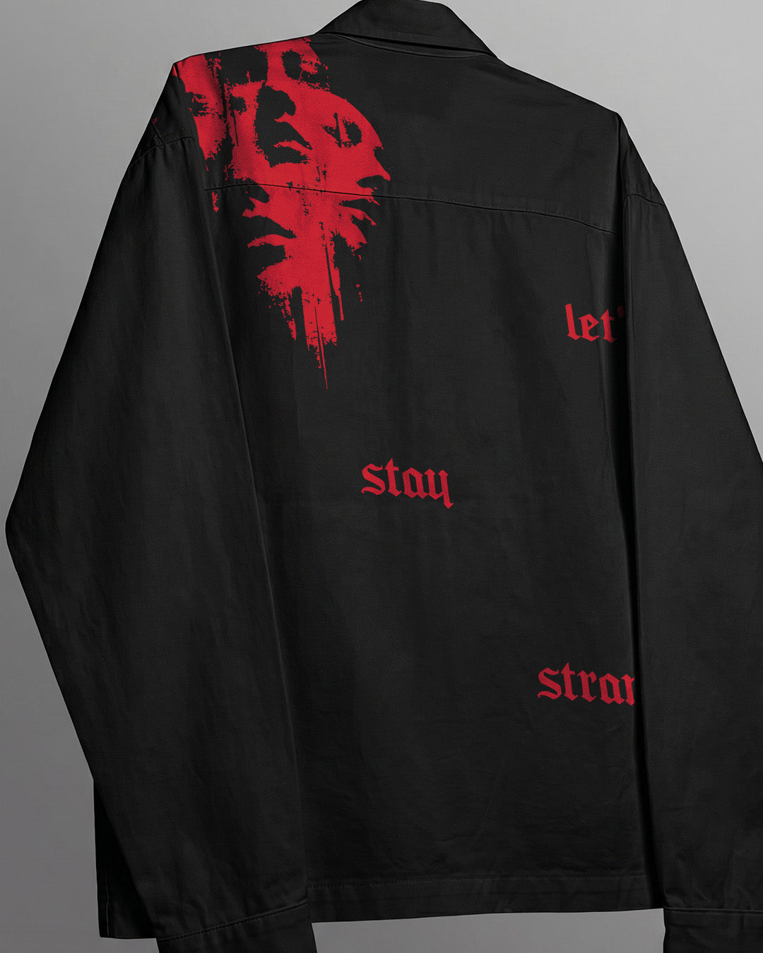 UrbanDrip Men's Oversized Black Graphic Shirt | Premium Streetwear