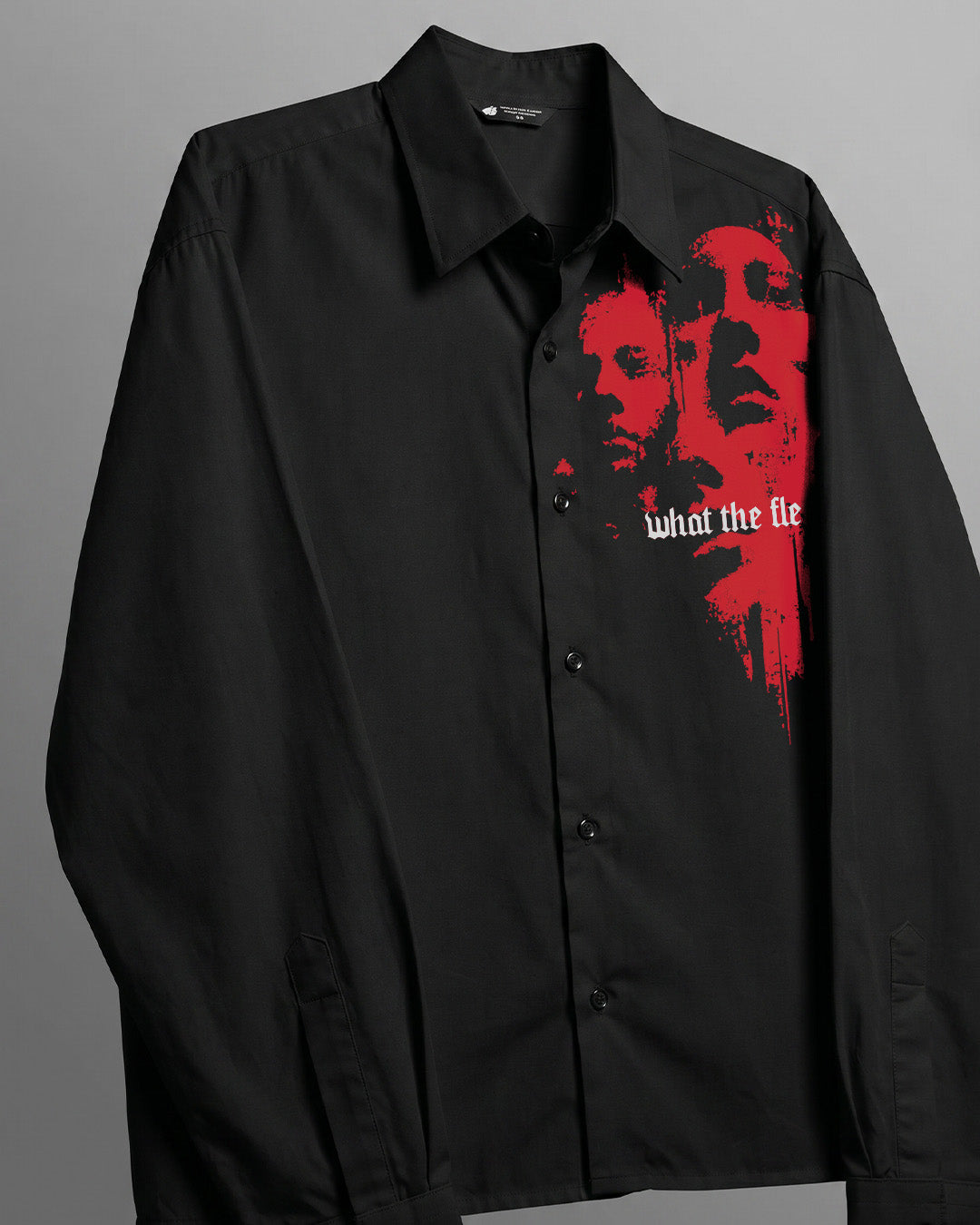 UrbanDrip Men's Oversized Black Graphic Shirt | Premium Streetwear