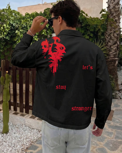 UrbanDrip Men's Oversized Black Graphic Shirt | Premium Streetwear
