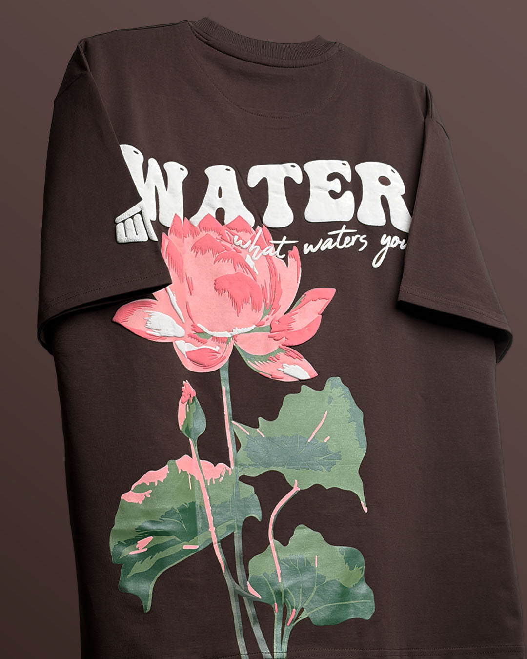 UrbanDrip Water Bloom Oversized Graphic T-Shirt | Premium Cotton Streetwear Tee