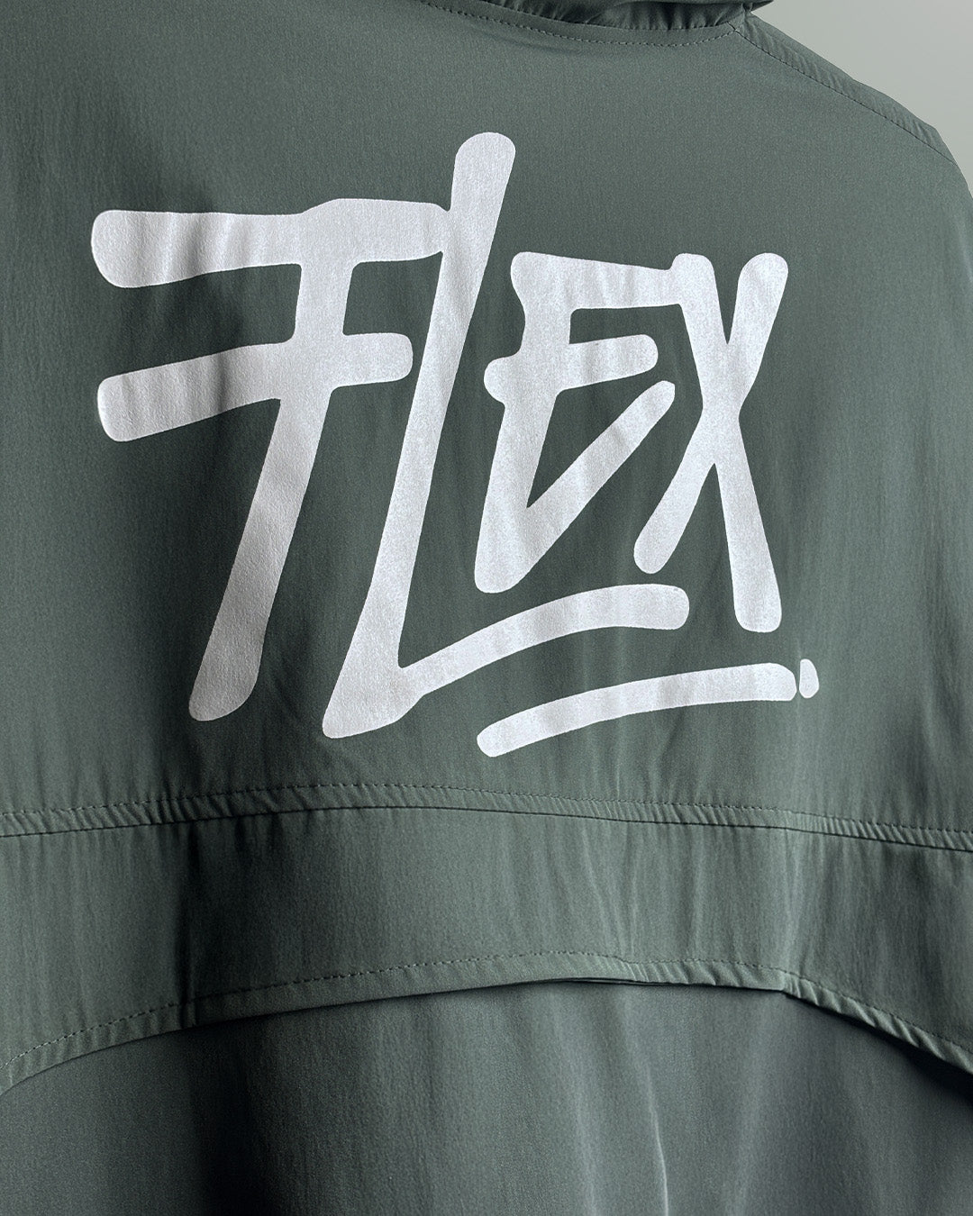 UrbanDrip Olive Green Oversized Hooded Jacket | Premium Streetwear Windbreaker