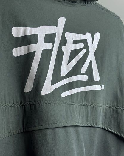 UrbanDrip Olive Green Oversized Hooded Jacket | Premium Streetwear Windbreaker