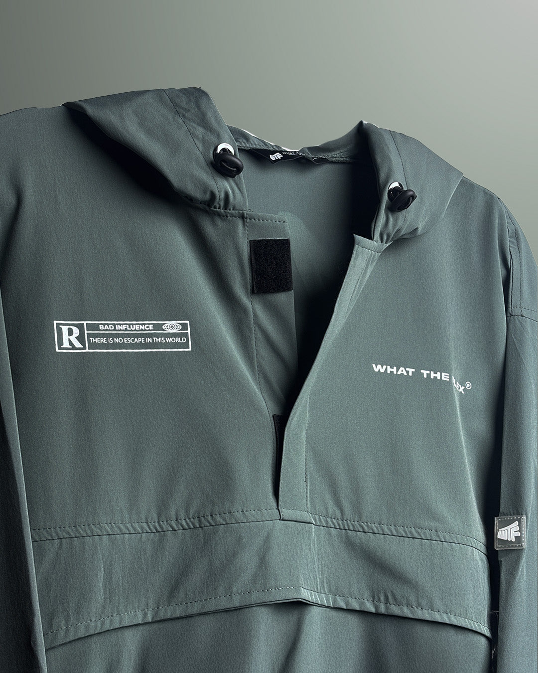 UrbanDrip Olive Green Oversized Hooded Jacket | Premium Streetwear Windbreaker