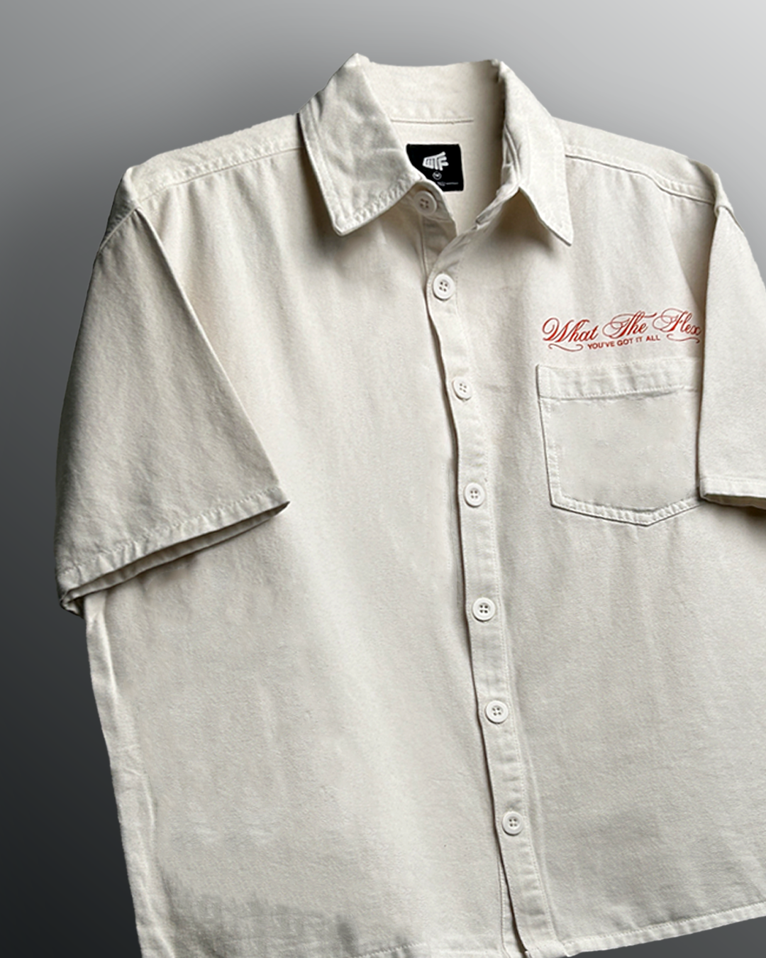 UrbanDrip Men's Oversized Off-White Textured Shirt | Premium Minimal Streetwear