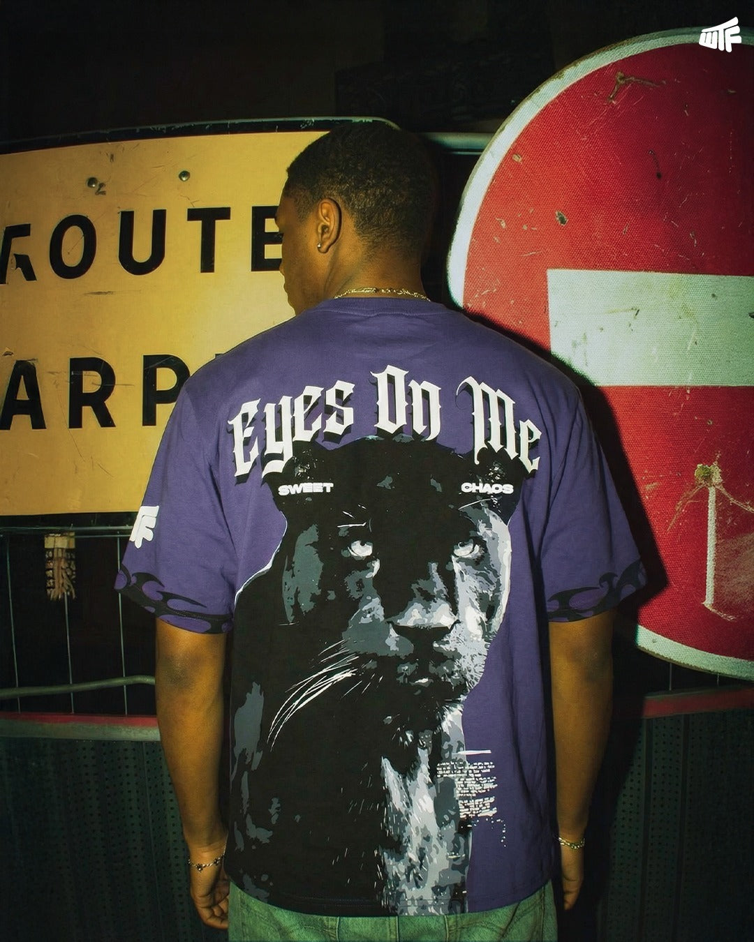 UrbanDrip Eyes On Me Panther Oversized Graphic T-Shirt | Premium Cotton Streetwear Tee