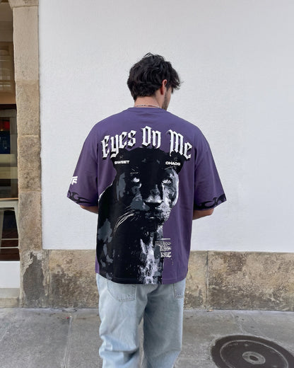 UrbanDrip Eyes On Me Panther Oversized Graphic T-Shirt | Premium Cotton Streetwear Tee