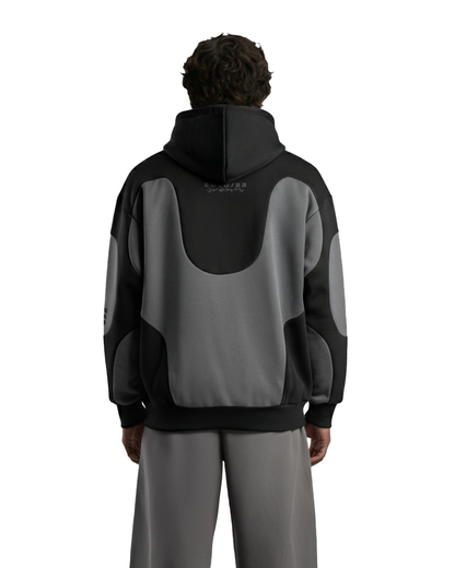 UrbanDrip Shadow Panel Oversized Hoodie | Premium Heavyweight Streetwear Hoodie