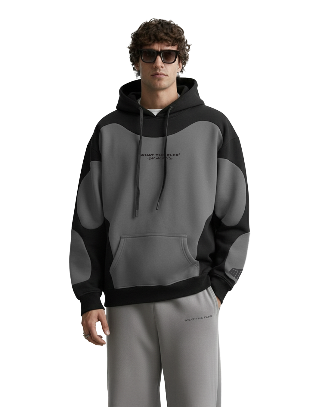 UrbanDrip Shadow Panel Oversized Hoodie | Premium Heavyweight Streetwear Hoodie